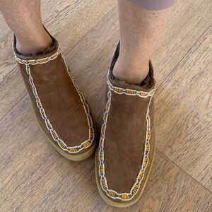 Nordstrom NEW laidback london Kotro Camel Suede Ankle Shearling Boot Cute❤️